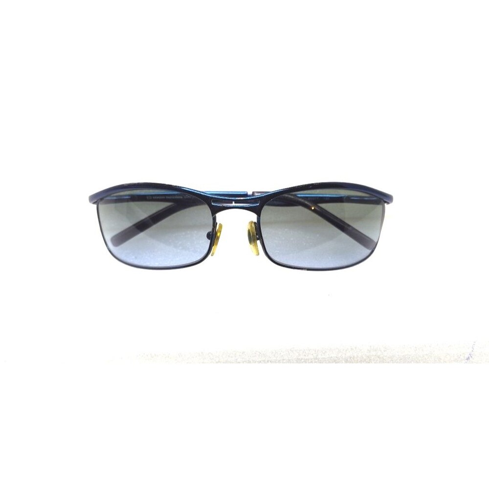 Sergio Tacchini T871/17 Italy Blue Black Wrap Metal Sunglasses UV400 60-17-130mm
